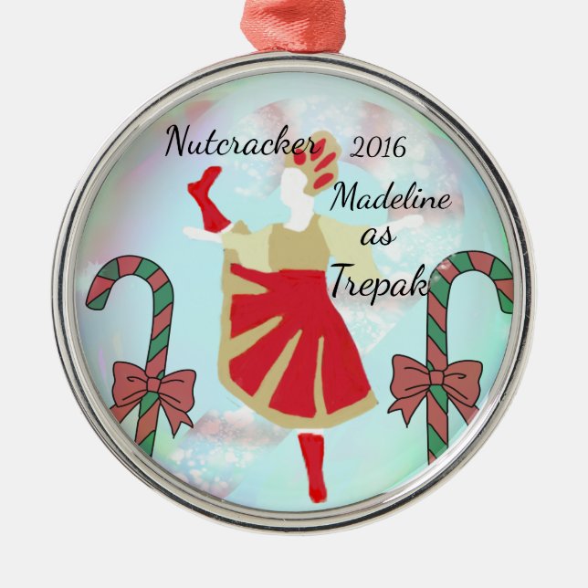 Ornamento personalizado do Nutcracker - Trepak (Frente)