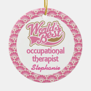 Ornamento personalizado do terapeuta ocupacional