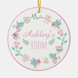 Ornamento Personalizado Floral Para O Quarto De Me