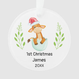Ornamento Personalizado Meu Primeiro Menino De Natal De 2021