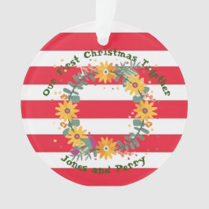 Ornamento Personalizado nosso primeiro Natal juntos