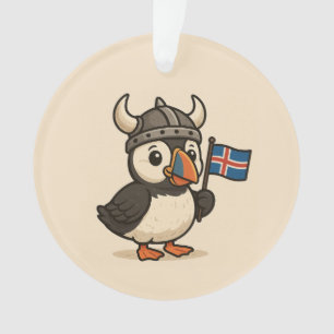 Ornamento personalizado - Puffin da Islândia