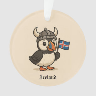 Ornamento personalizado - Puffin da Islândia