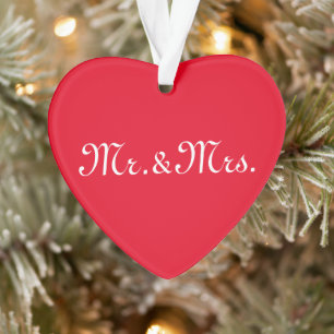 Ornamento Personalizar com branco de monograma de casal inic