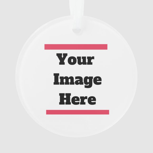 Ornamento Personalizar com sua imagem ou texto (Verso)