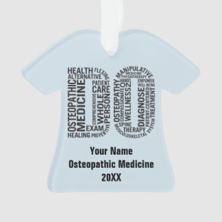 Ornamento Personalizar Medicamento Osteopático DO Osteopatia