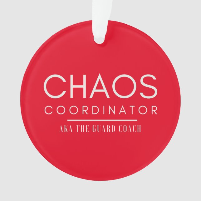 Ornamento Personalize este treinador da guarda de cor (Frente)