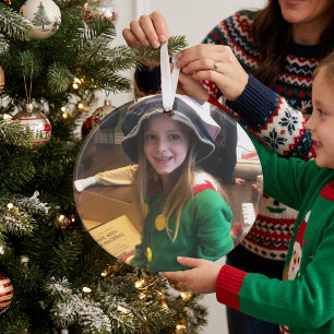 Ornamento Personalize Seu Foto Adorno de Natal em Acrílico