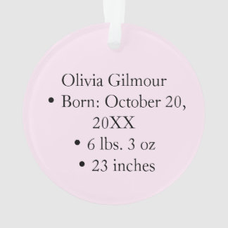 Ornamento Personalized Baby’s First Christmas 