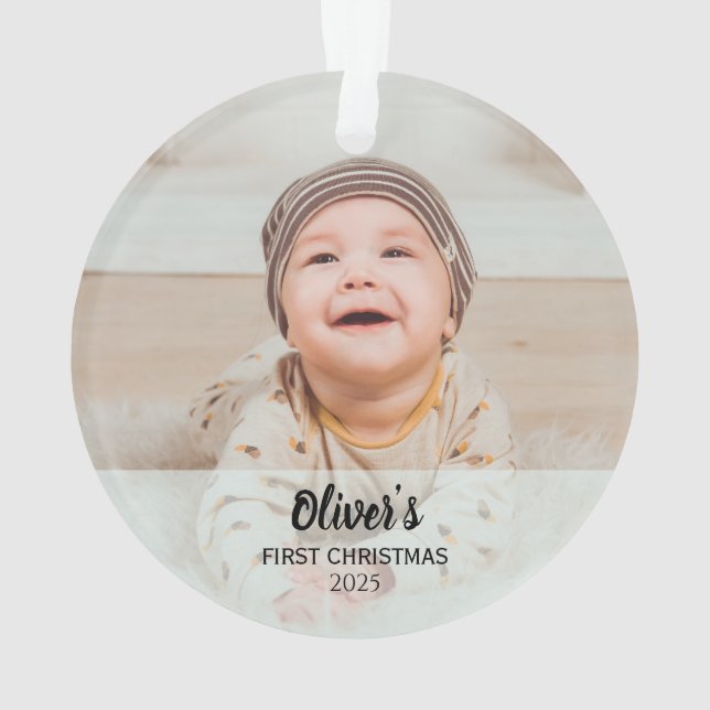 Ornamento Personalized Baby’s First Christmas  (Verso)