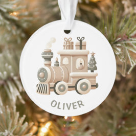 Ornamento Personalized Christmas Train for Kids