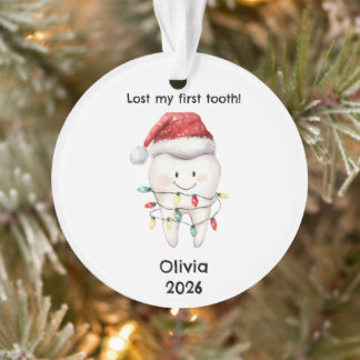 Ornamento Personalized Lost My First Tooth Christmas