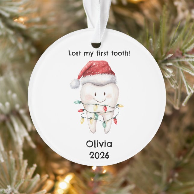 Ornamento Personalized Lost My First Tooth Christmas (Árvore)