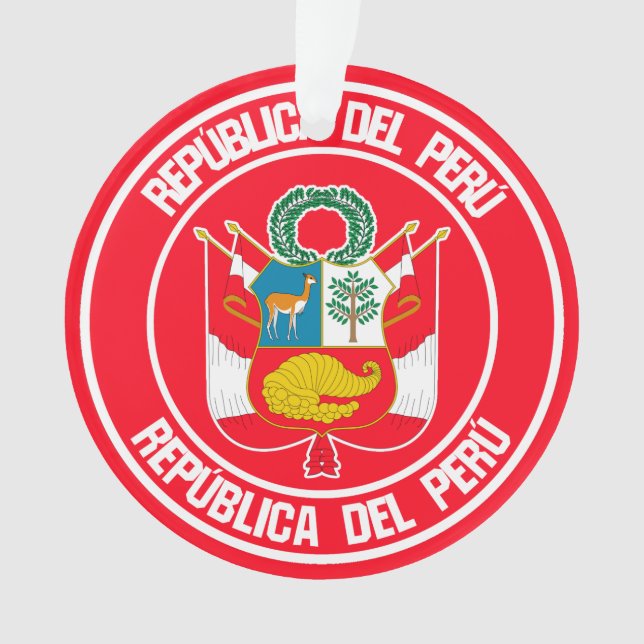 Ornamento Peru Round Emblem (Frente)