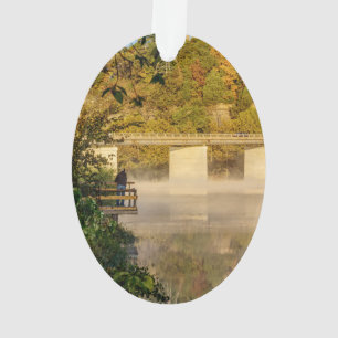 Ornamento Pesca do outono do Lago Springfield