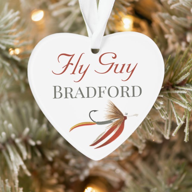 Ornamento Pescadores monogramas pesca isca (Árvore)