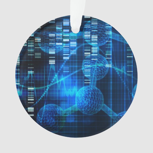 Ornamento Pesquisa da ciência genética como uma arte (Frente)