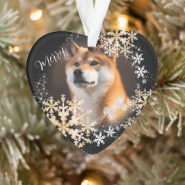 Ornamento Pet Dog Dourado Ornament