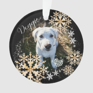 Ornamento Pet Dog Dourado Ornament