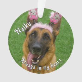 Ornamento Pet Photo Acrylic Memorial Ornament