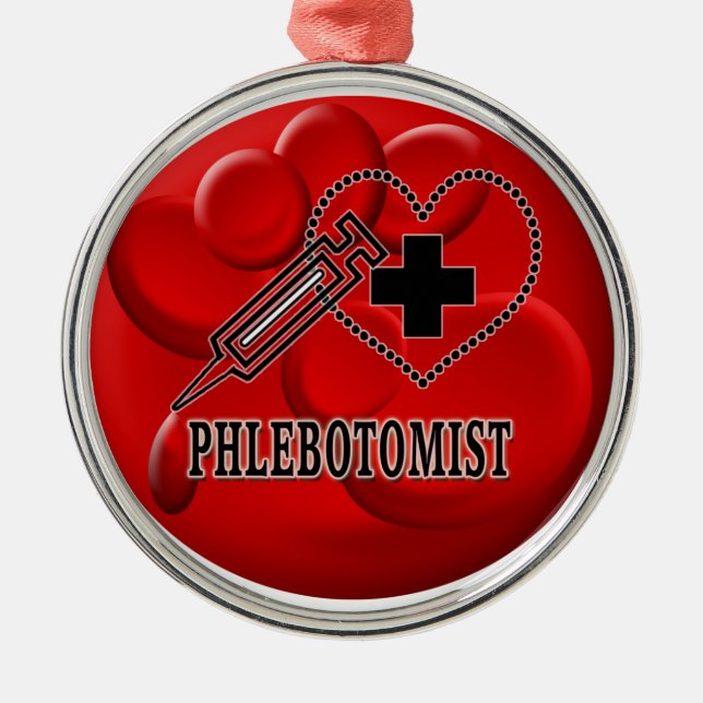 ORNAMENTO PHLEBOTOMIST DO SANGUE - VENIPUNCTURIST (Frente)