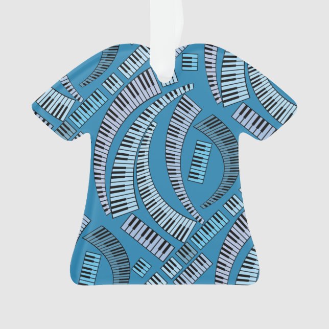 Ornamento Piano Chaves Cerâmicas Curvas (Frente)