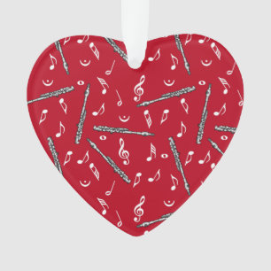 Ornamento Piccolo Music Note Pattern