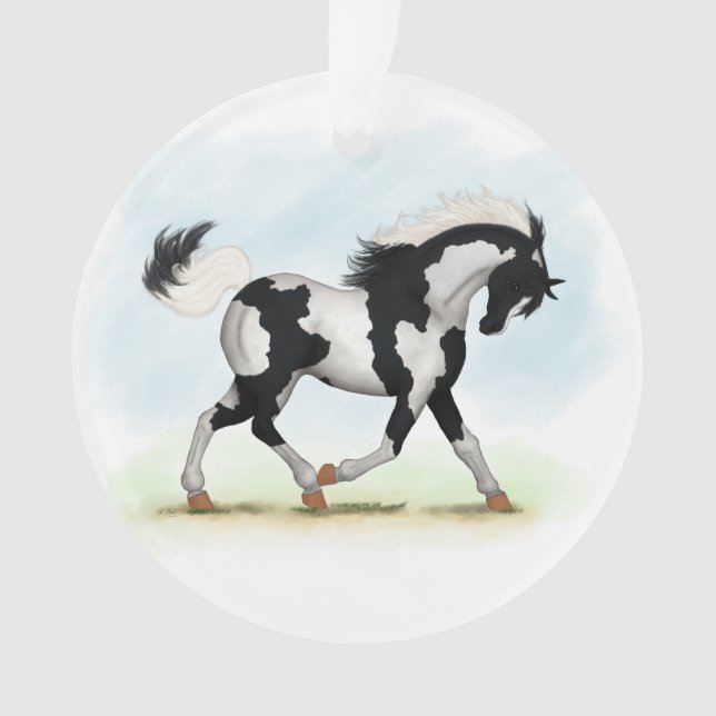 Ornamento Piebald Overo Pinto Horse (Frente)