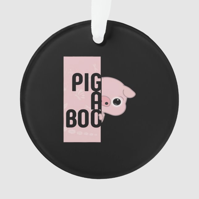 Ornamento Pig A Boo (Frente)
