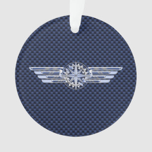 Ornamento Piloto De Ar Geral Cromo Como Asas Compulsão