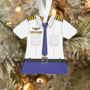 Ornamento Piloto de linha aérea personalizada de corte