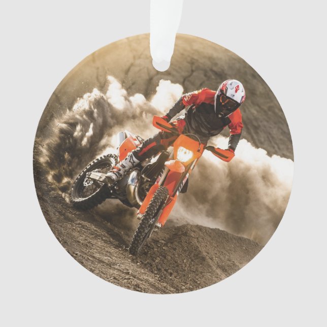 Ornamento Piloto de Motocross (Frente)
