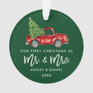 Ornamento Pincel - Primeiro Caminhão de Vintage de Natal