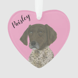 Ornamento Pink-Pink Personalizado Fígado Alemão - Ponteiro C