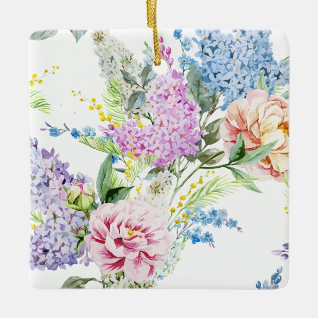 Ornamento pintado mão bonito & elegante de | (Frente)