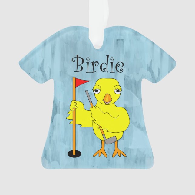 Ornamento Pintinho Birdie Golfer (Frente)