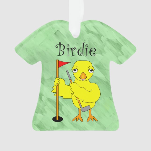 Ornamento Pintinho Birdie Golfer (Frente)