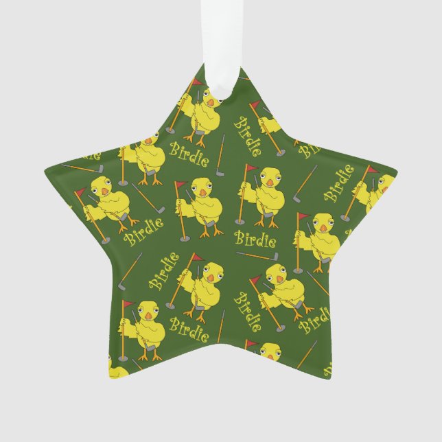 Ornamento Pintinho Birdie Golfer (Frente)