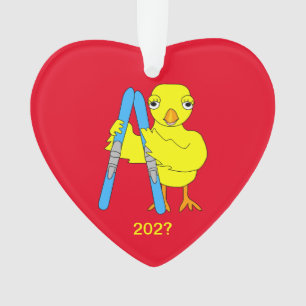 Ornamento Pintinho de Esqui