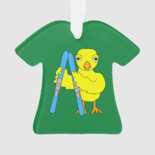 Ornamento Pintinho de Esqui