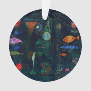 Ornamento Pintura Abstrata Magia de Peixes de Paul Klee Arte