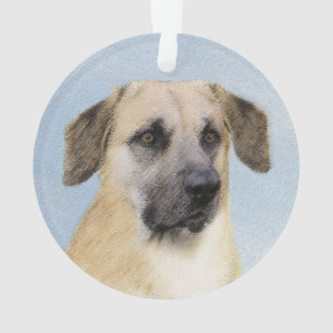 Ornamento Pintura Chinook (Ouvidos Soltos) - Arte Cachorro O