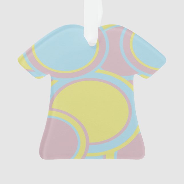 Ornamento Pintura de Abstrato de Pastel Moderno (Frente)