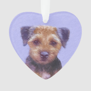 Ornamento Pintura de Borda Terrier - Arte de Cachorro Origin