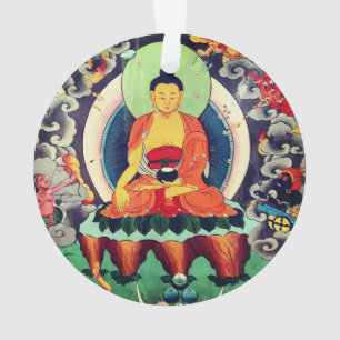 Ornamento Pintura de Buddha Shakyamuni, Himalayas - Nepal