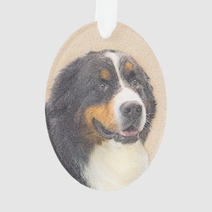 Ornamento Pintura de Cachorro de Montanha Bernese - Arte Ori