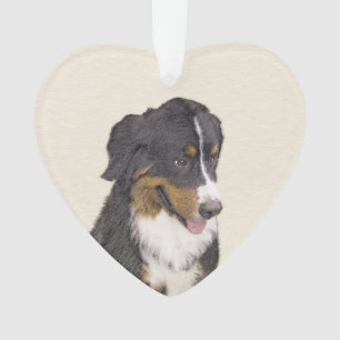Ornamento Pintura de Cachorro de Montanha Bernese - Arte Ori