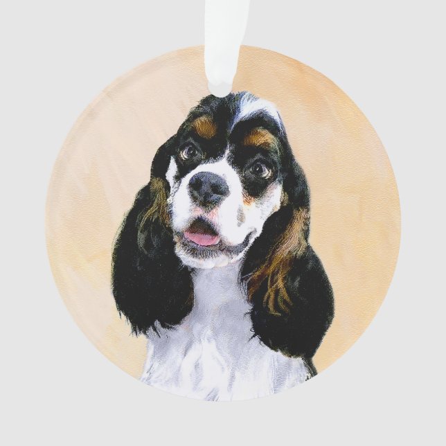 Ornamento Pintura De Cocker Spaniel (Participante) - Arte De (Frente)