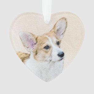 Ornamento Pintura de Pembroke Welsh Corgi - Arte Original pa