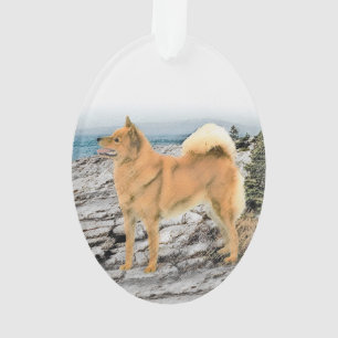 Ornamento Pintura em Seashore - Arte Canina